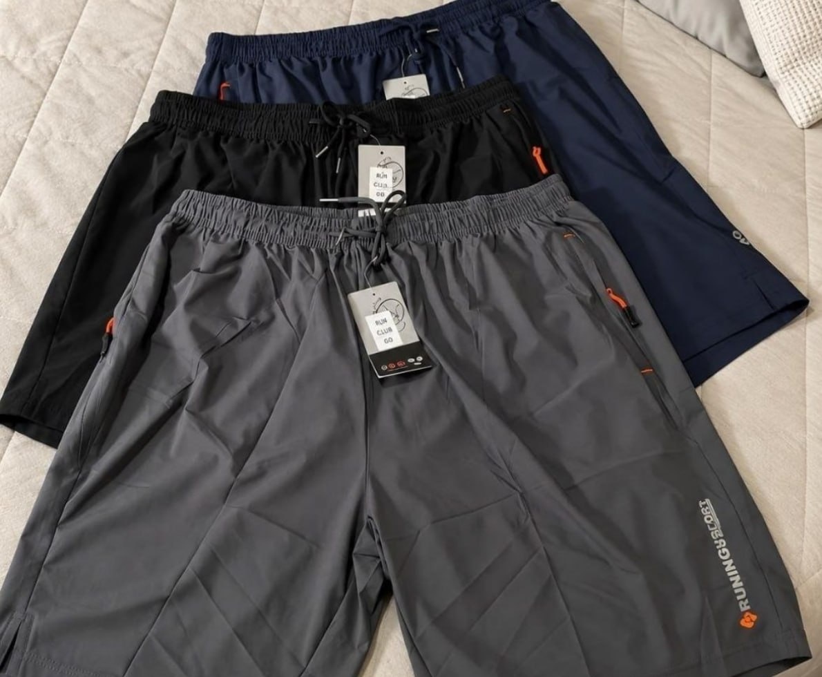 Kit 3 Shorts Esportivos Plus Size Secagem Rápida