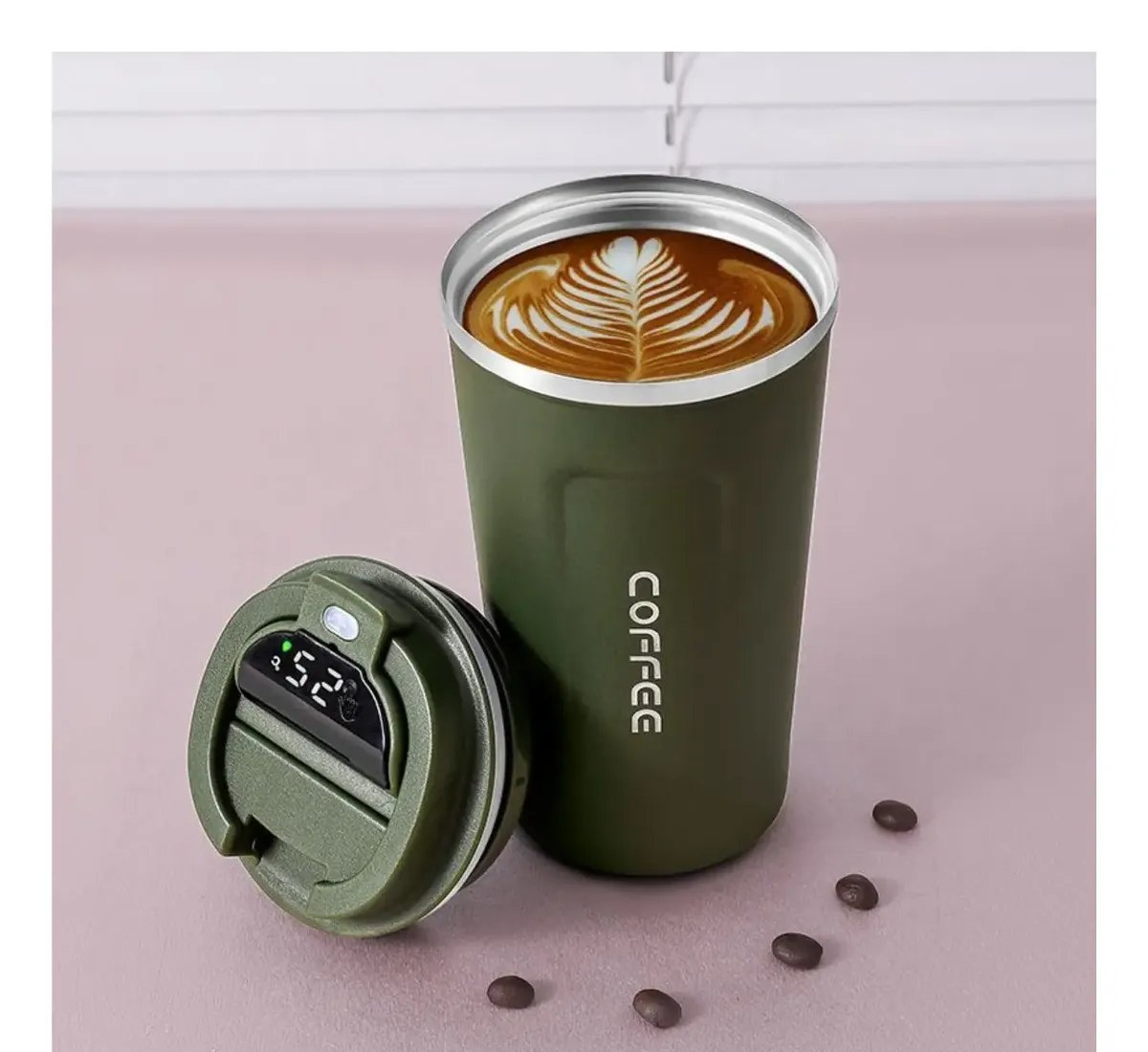 Copo Térmico Coffee Inox com Tampa Anti-vazamento