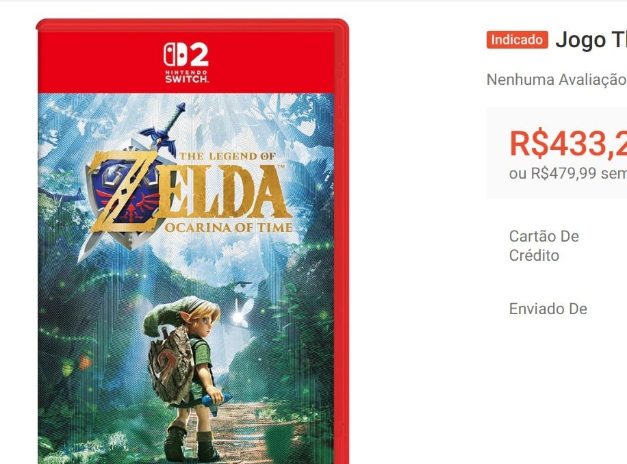 Jogo The Legend of Zelda Ocarina of Time, Nintendo Switch 2