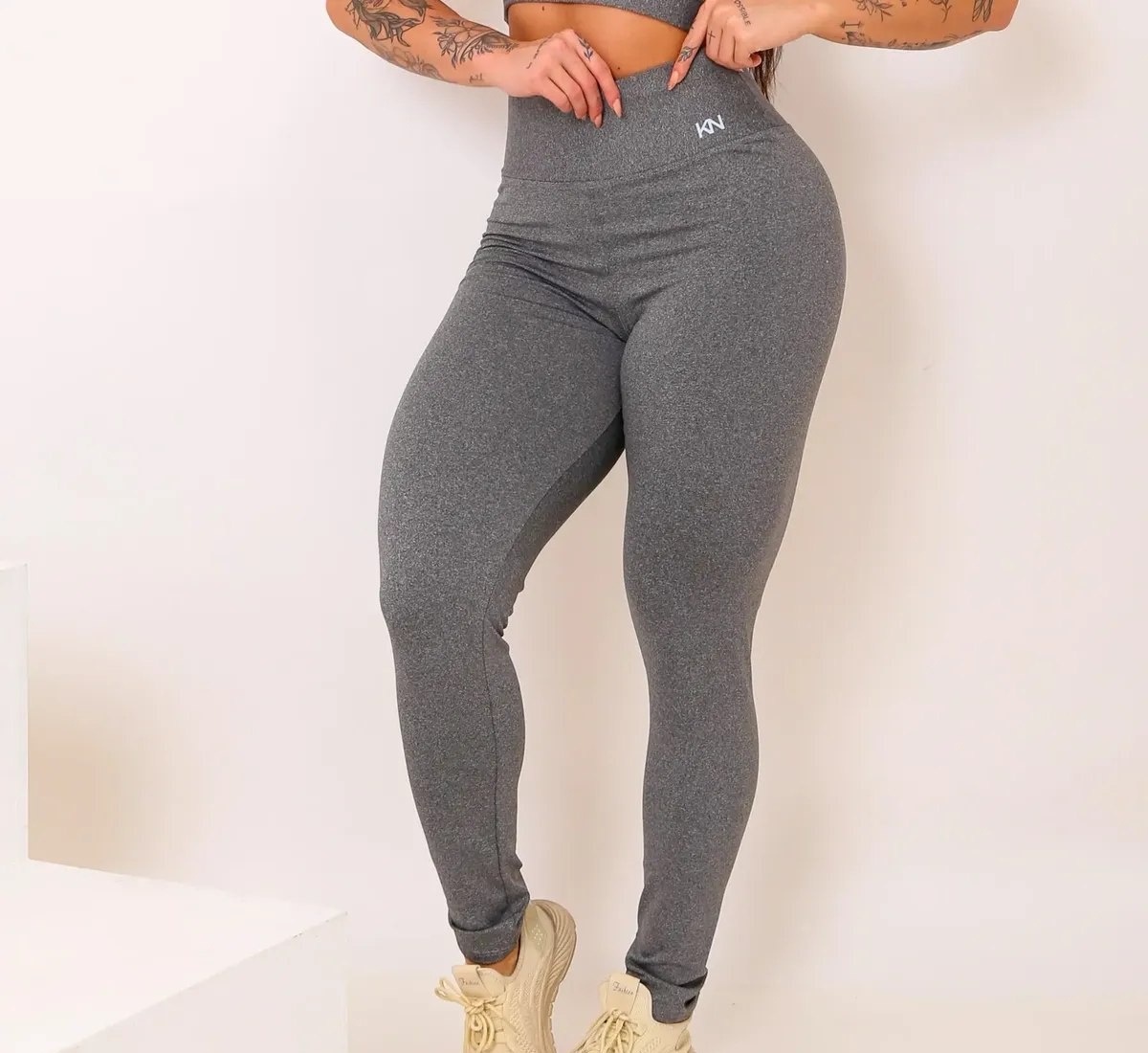 Calça Legging Fitness Zero Transparência Cintura Alta Koenig