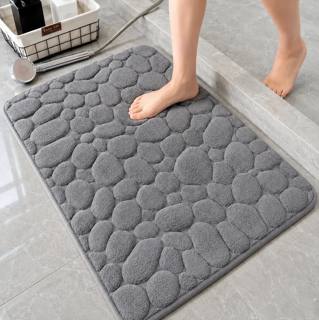 Tapete Banheiro Antiderrapante Macio Absorvente 60x40