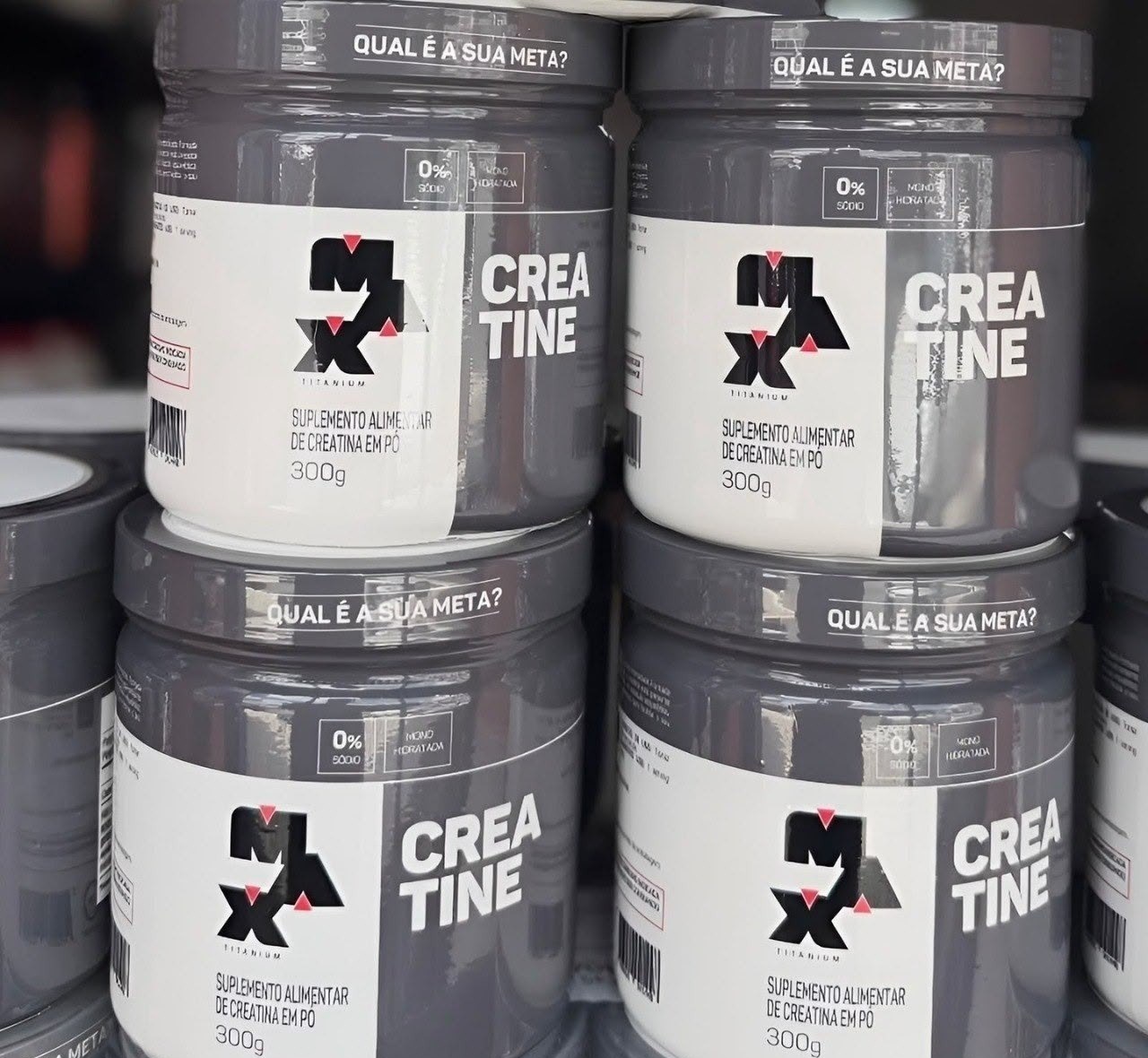 Kit 2x Creatina 100 Max Titanium 300g