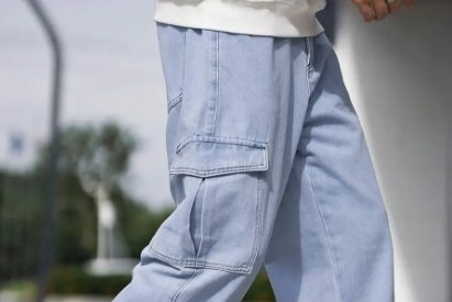 Calça Cargo Jeans Streetwear 5 cores