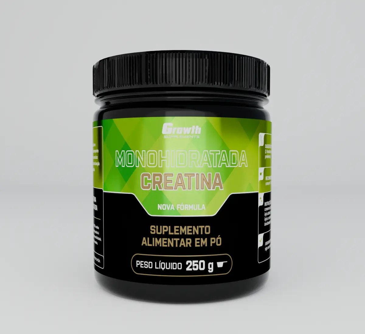 Creatina Monohidratada 250g Growth Supplements - Sem sabor em Pó