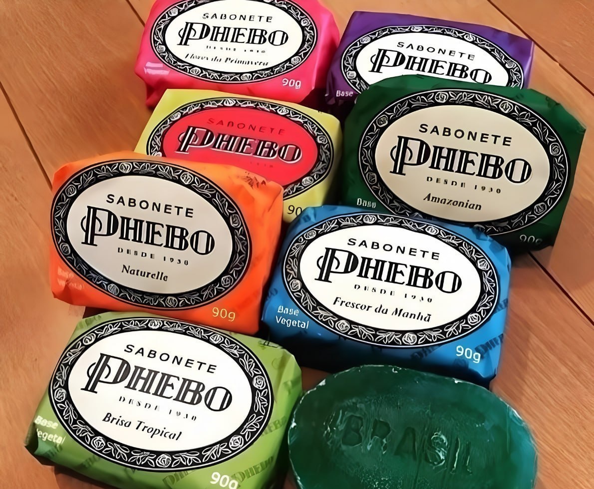 Kit 8 Sabonetes Phebo Amarelo 720g