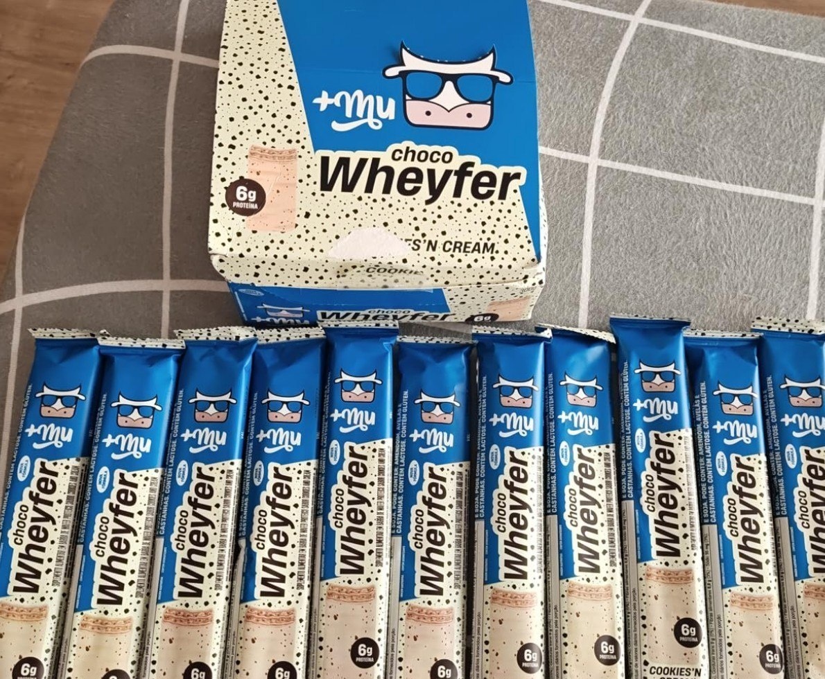 Mu Chocowheyfer Chocolate Branco 6g proteína- 12 Un