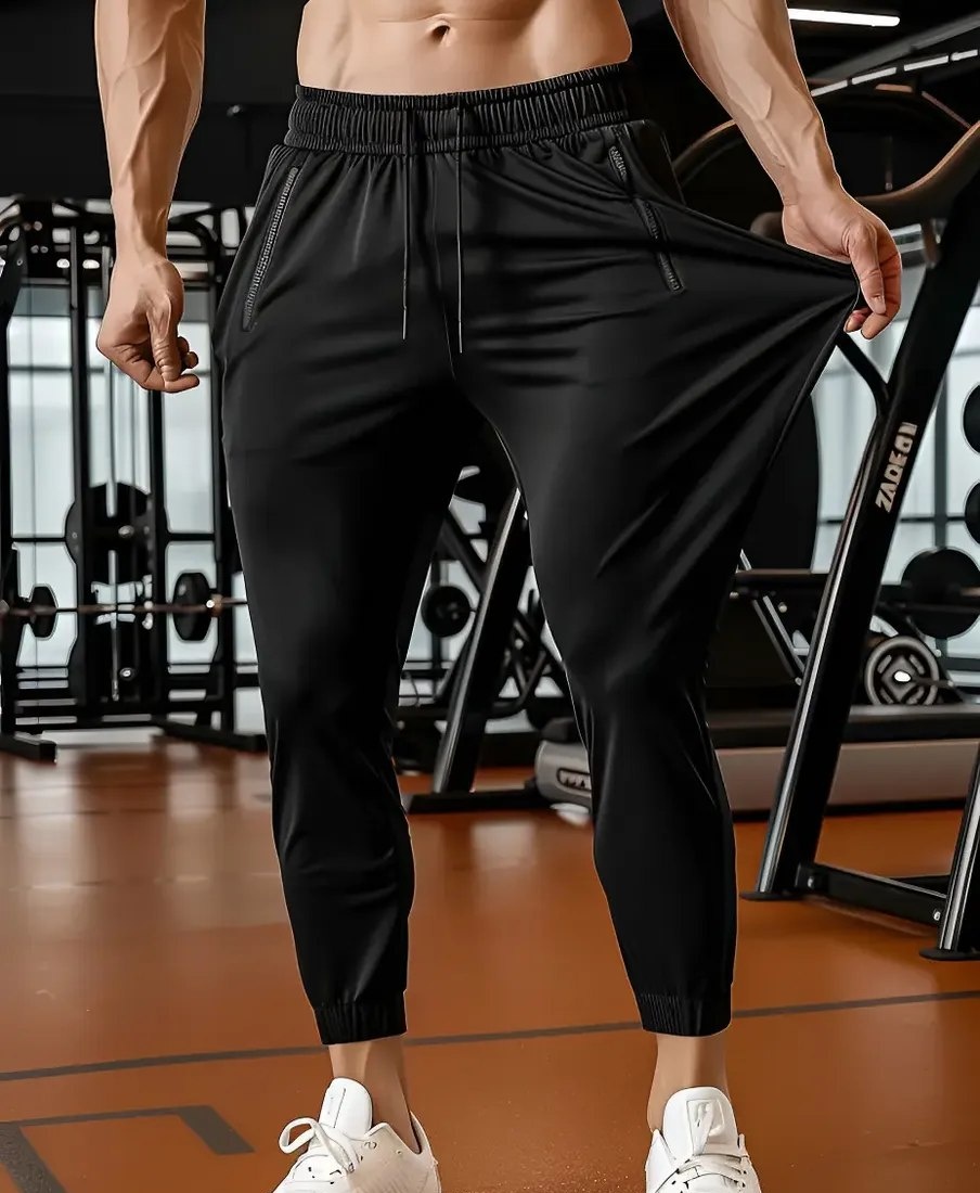Calça Masculina Tactel Jogger Esportiva Academia Slim Treino