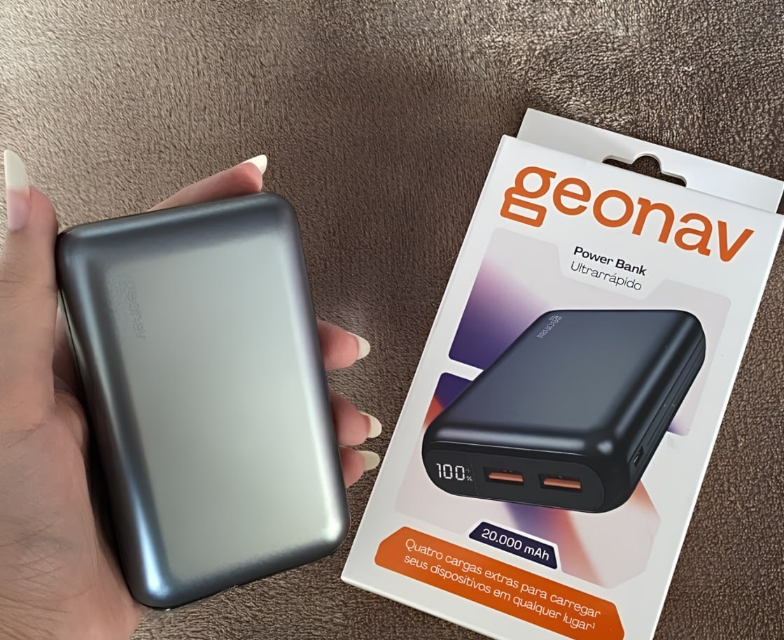 Geonav Power Bank, Carregador Portátil Universal 20.000mAh
