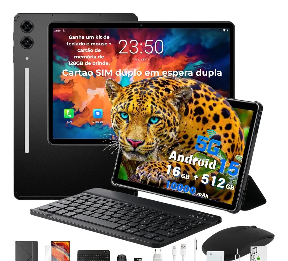 Tablet S10 Android 15 Dual Sim 5g 16gb512gb128gb 10000mah