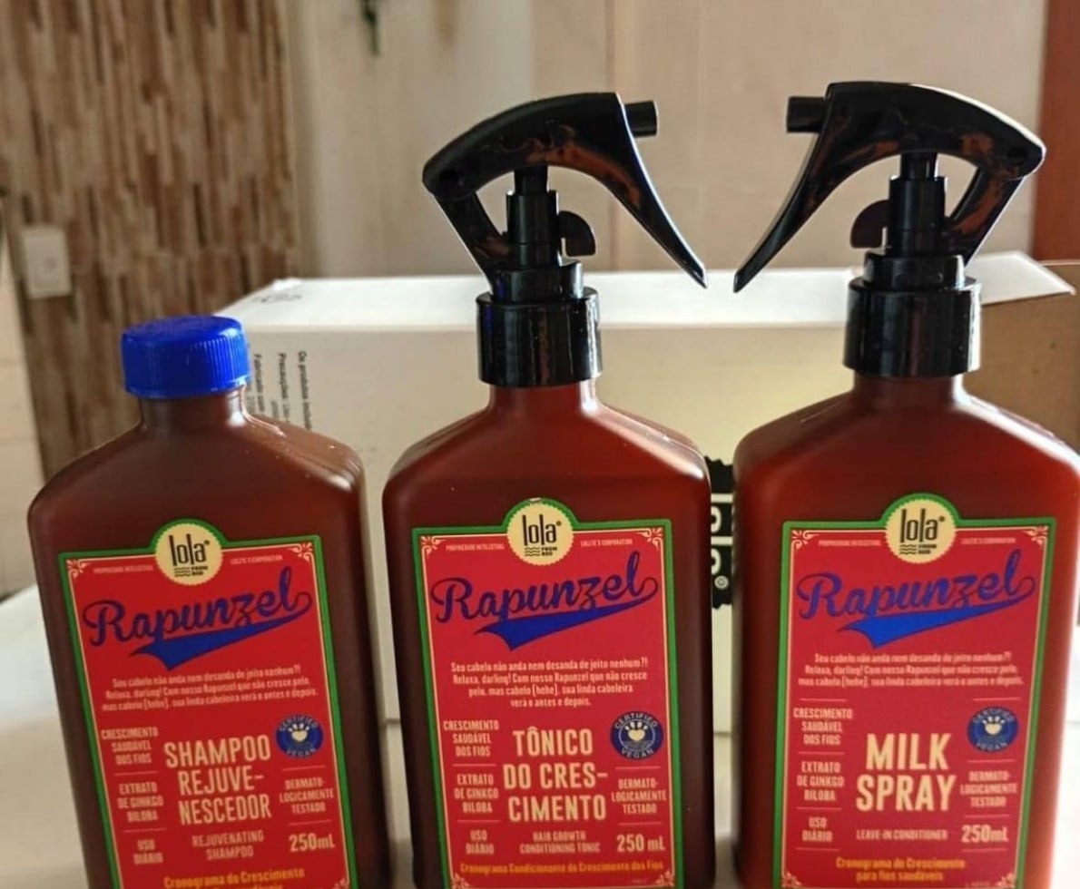 Kit Rapunzel Shampoo  Tônico  Milk Spray - Lola From Rio