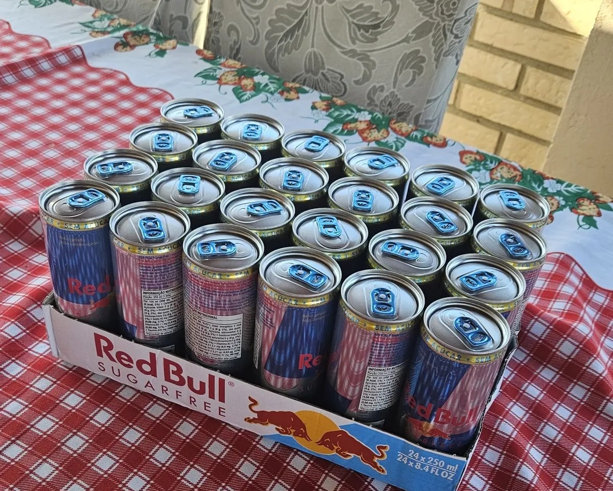 Bull Energético, Sugar Free, Sem Açúcar, 250ml, 24 latas