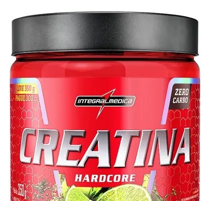 Suplemento Creatina Hardcore Sabor Limão 350g Integralmédica Limão