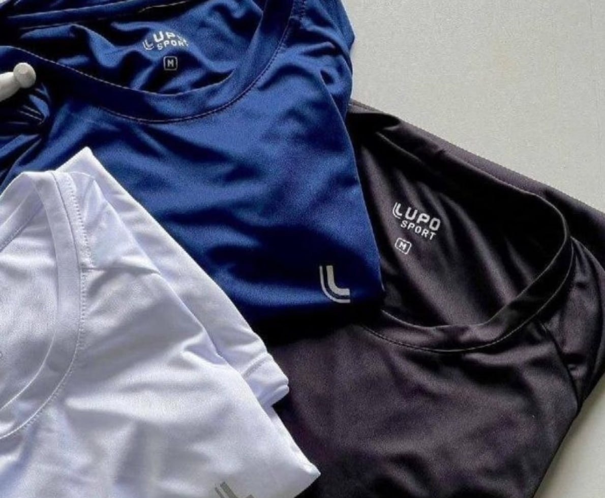 Camiseta Esportiva Lupo 3 cores