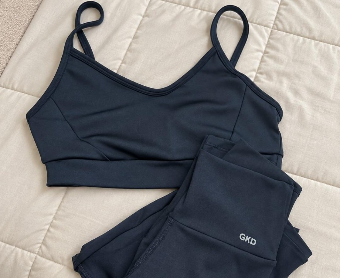 Conjunto GKD Legging Cós Alto  Top Duplo 9 Cores