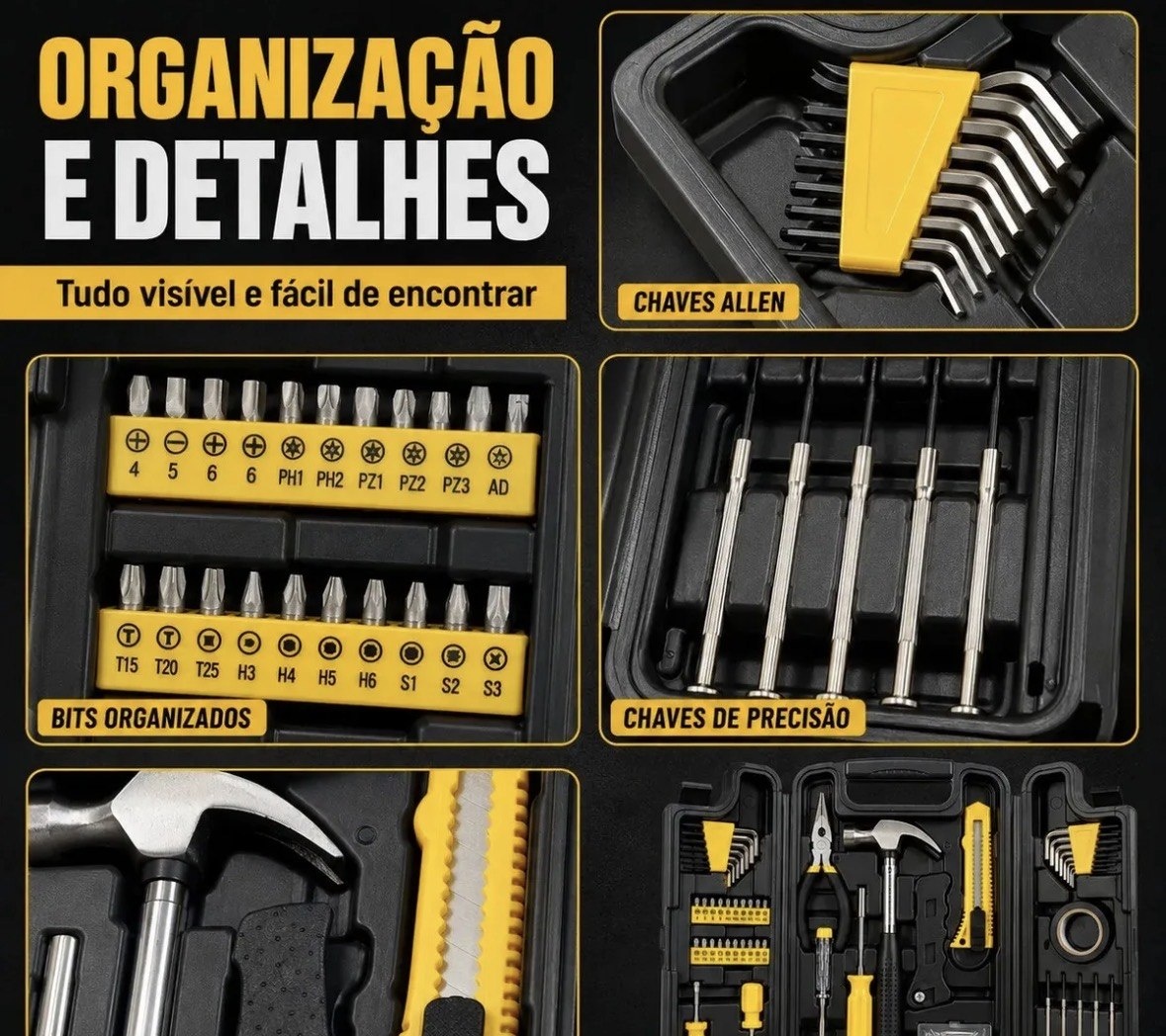 Jogo De Ferramentas 200 Peças - Profissional - Titanium
