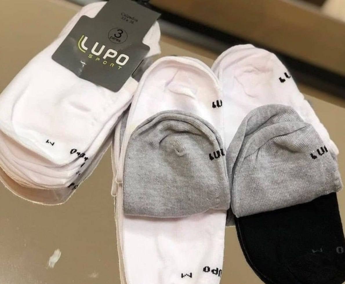 Kit 10 Pares de Meias Lupo Soquete Invisível Sport