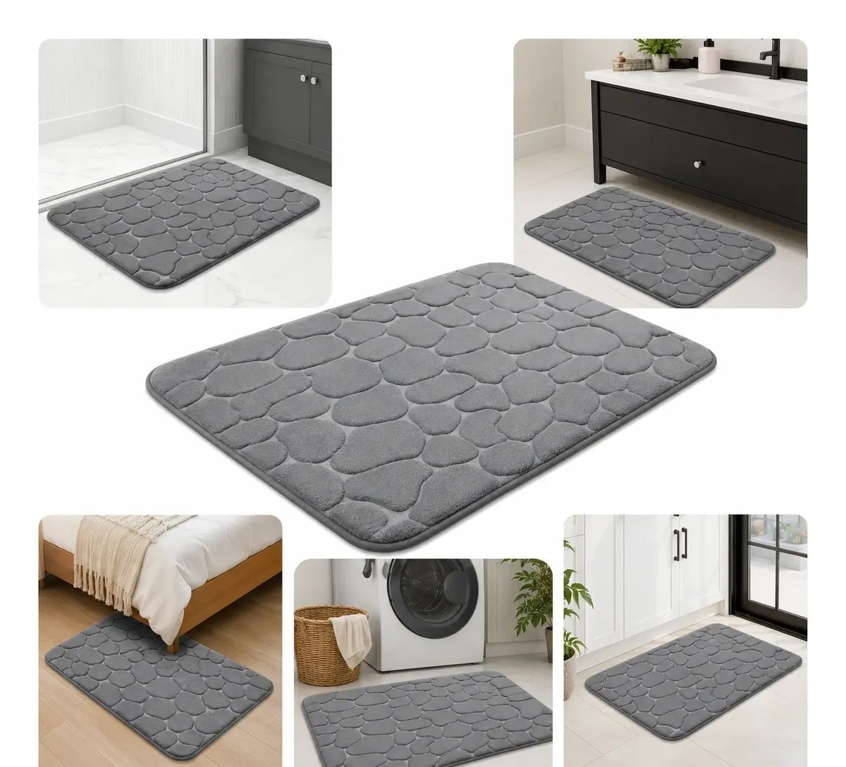 Tapete Banheiro Antiderrapante Macio Absorvente 60x40