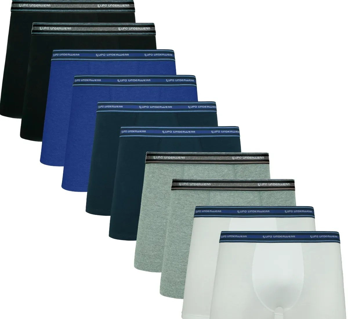Kit 10 Cuecas Boxer Lupo Algodão Masculina Cotton