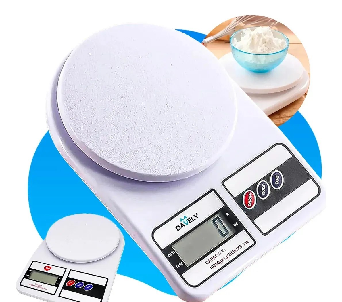 Balança Digital de Precisão 10kg Davely Cook