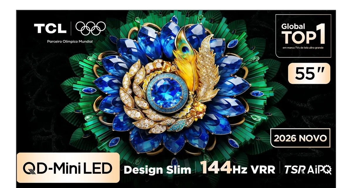 Smart TV TCL 55 QLED 4K A400m Bluetooth 55a400m