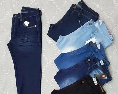 Kit 2 Calças Jeans Costura Reforçada