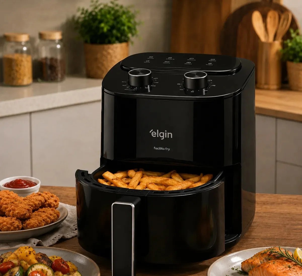 Fritadeira Air Fryer Elgin Facilita Fry 3,5L 1400W 220V