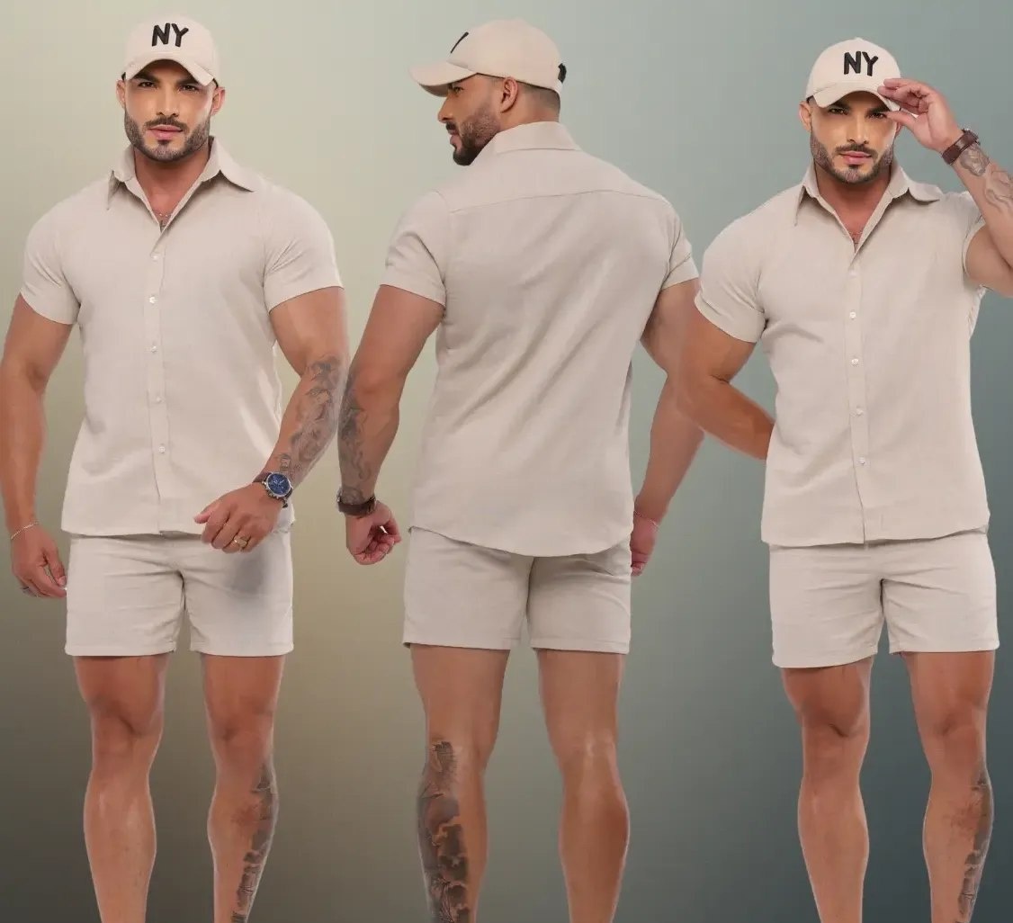 Conjunto Linho Masculino Social Casual Confortável Vero
