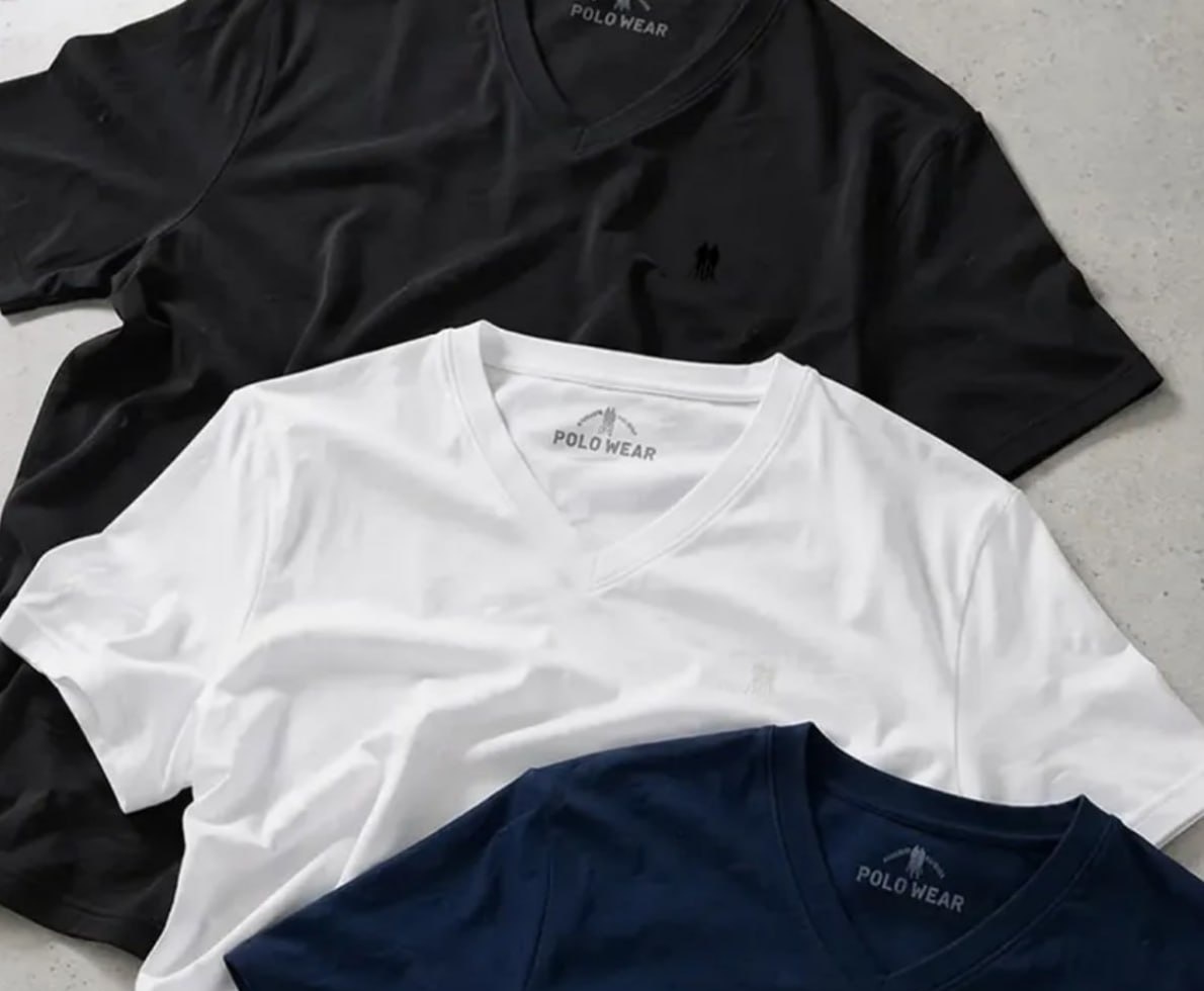 Kit 3 Camisetas Gola V Polo Wear