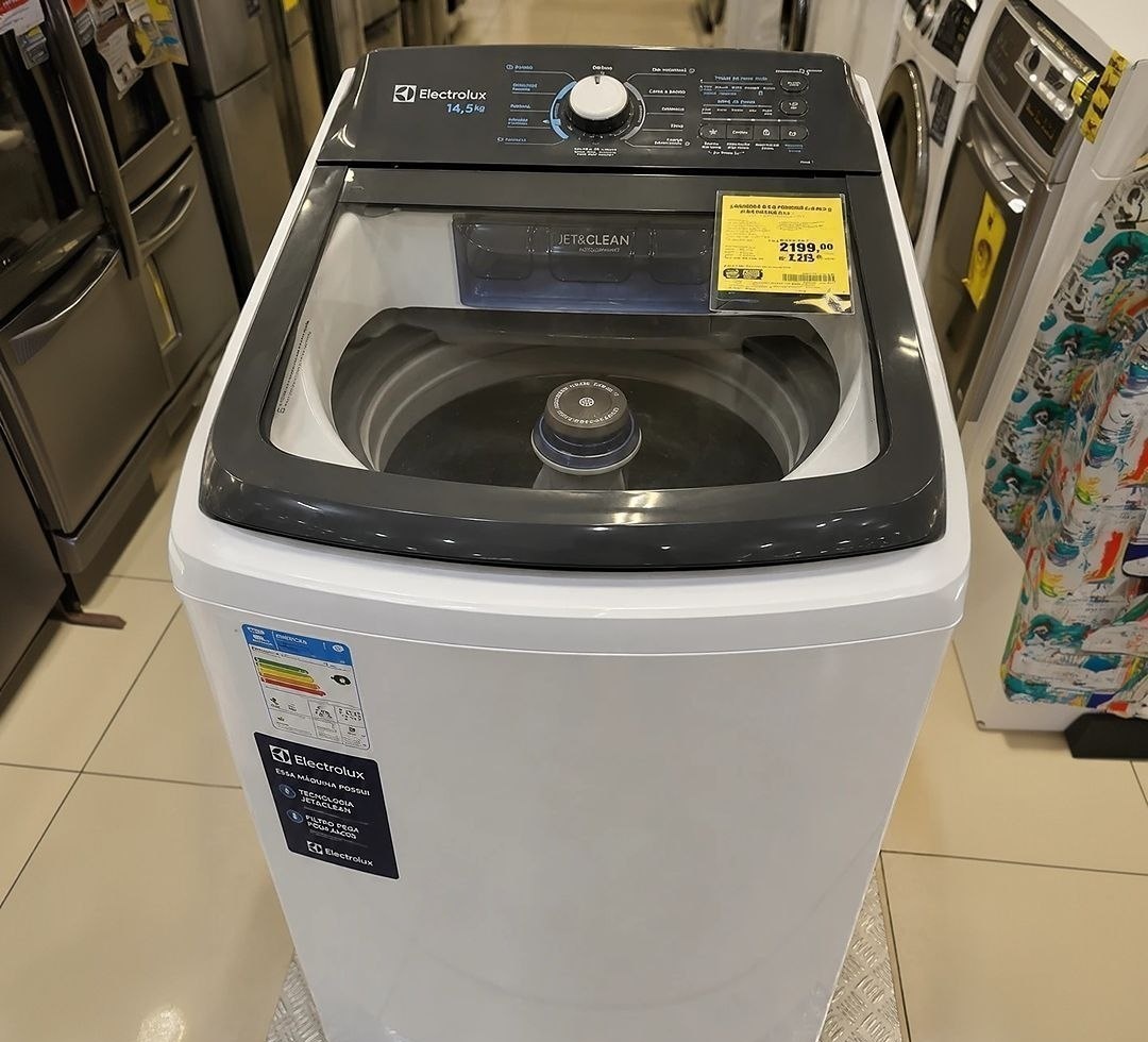 Máquina de Lavar Electrolux 14,5kg Efficient Jetclean Lee15