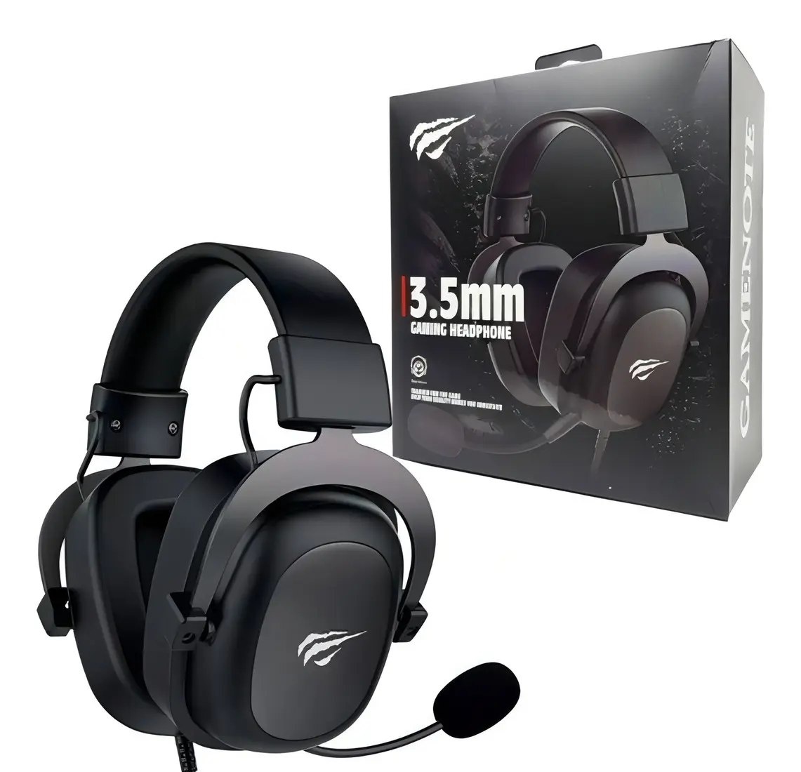 Fone De Ouvido Headset Gamer Havit H2002d P3 Para PS3PS4PS5XBOXPC Cor Preto