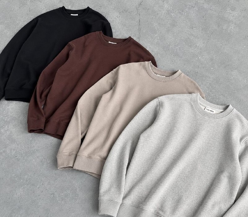 Kit 2 Moletom Gola Careca Liso Confortável Inverno Quente