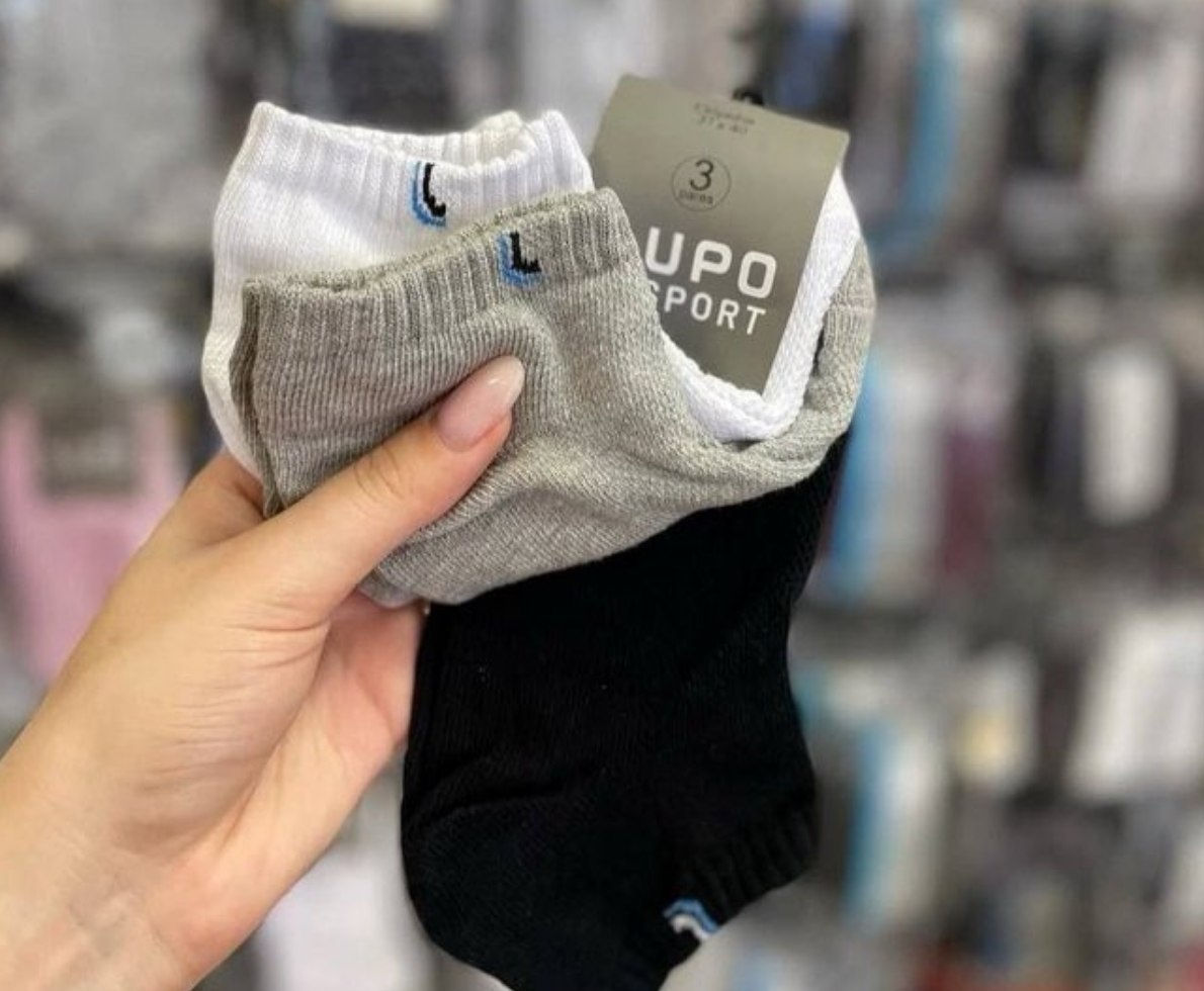 Kit com 6 Pares de Meias Lupo Cano Curto