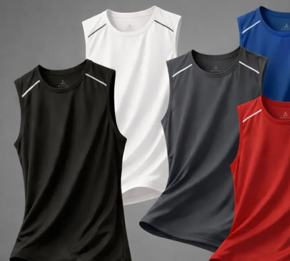 Kit 5 Regatas Masculinas Lisa Dry Fit Academia Exercício Casual