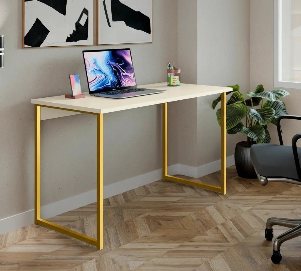 Mesa Escrivaninha 120cm Industrial Estudo