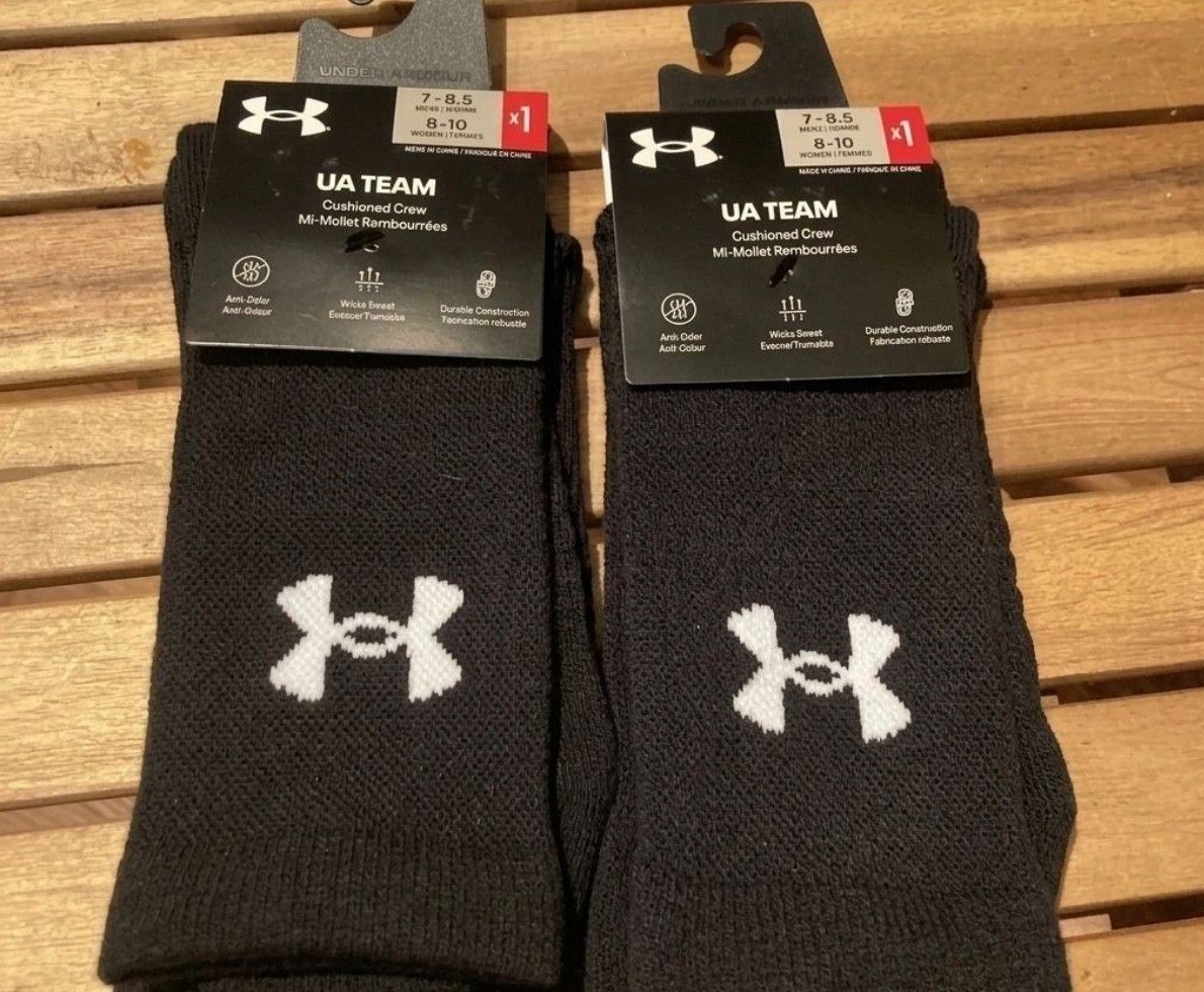 Kit 3 Meias Under Armour Core Cotton Cano Alto