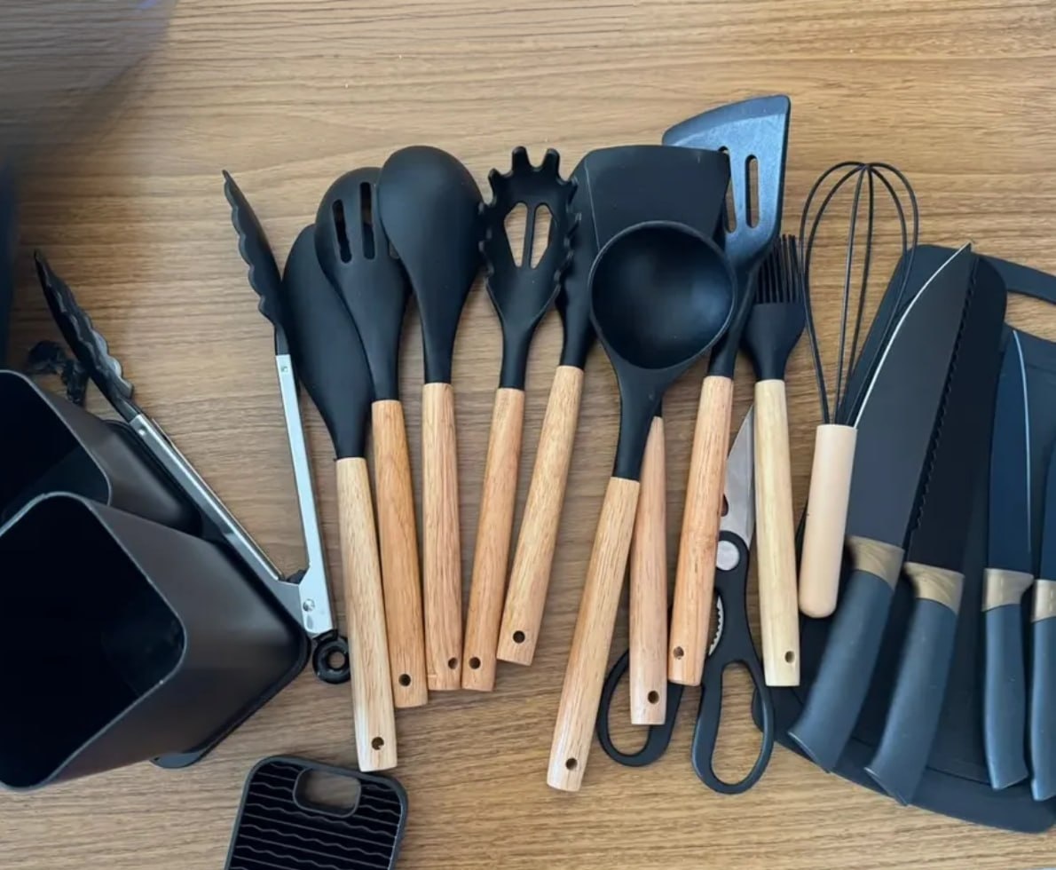 Conjunto 19 Peças Utensílios Cozinha Silicone