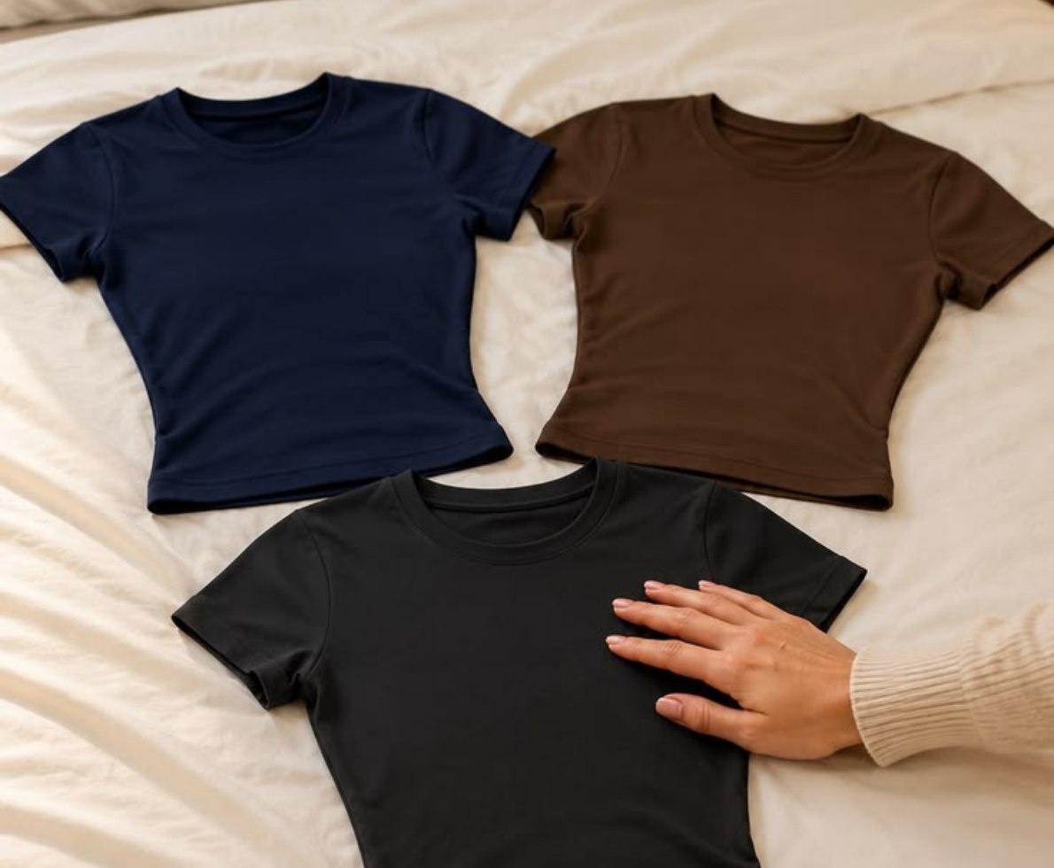 Kit 03 Blusa Slim Fit Feminina Manga Curta
