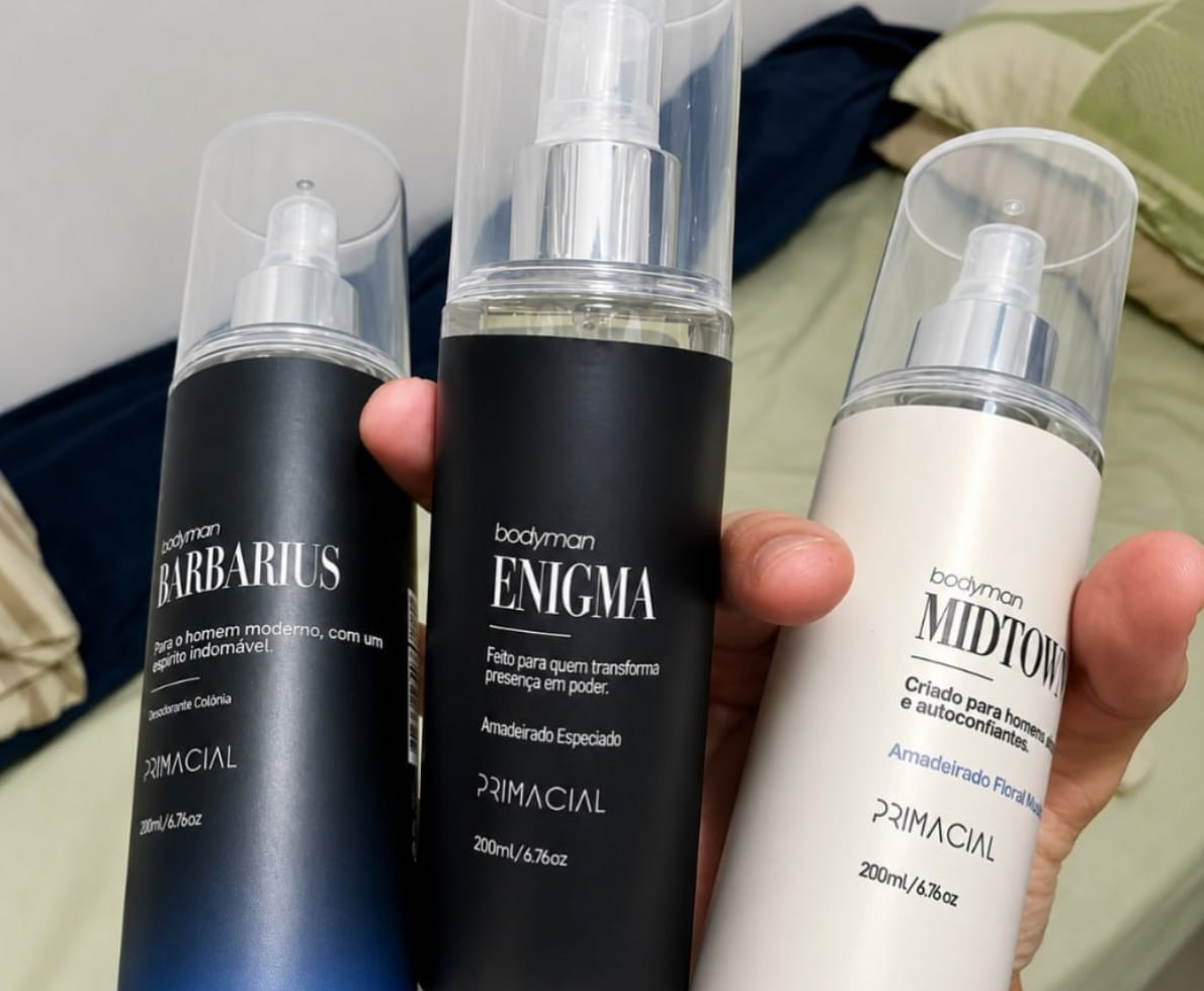 Kit Body Splash Primacial Barbarius  Enigma  Midtown 200ml