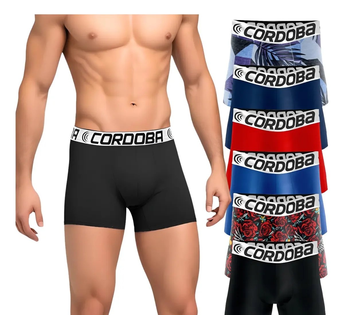 Kit 6 Cuecas Masculinas Boxer Variadas Alta Qualidade AAA