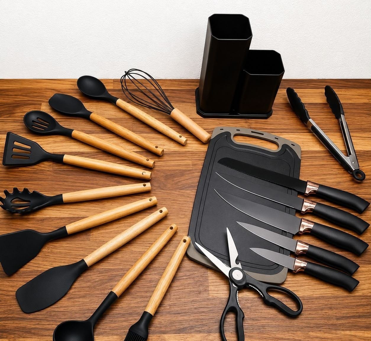 Conjunto 19 Peças Utensílios Cozinha Silicone Apoapp