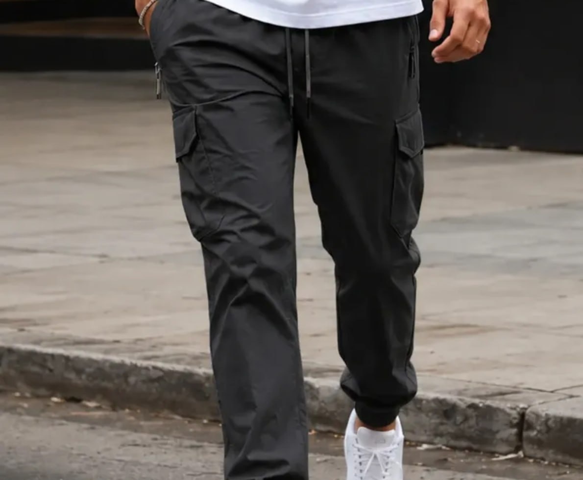Calça Cargo Slim Com Elastano 2 cores