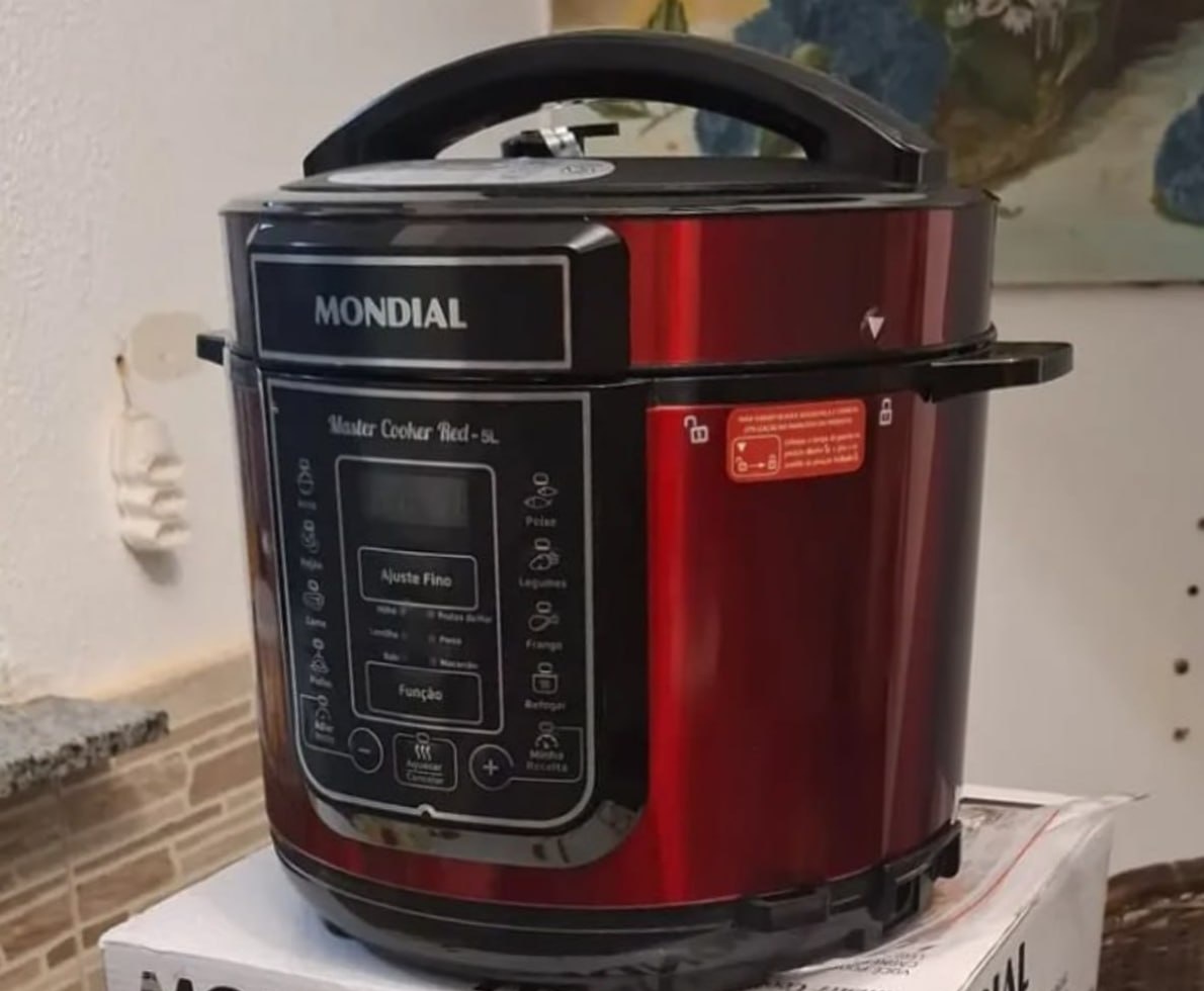 Panela de Pressão Elétrica Mondial 5L 900W - 220V