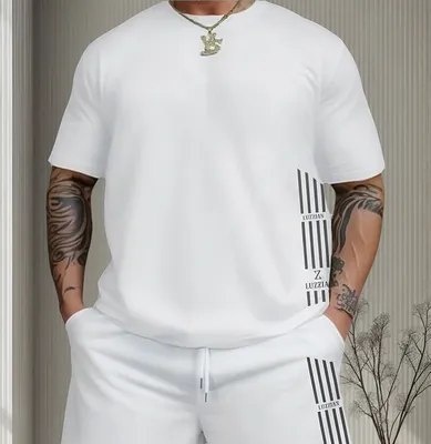 Kit Camisa  Short Moletom Conjunto Masculino Luzzian