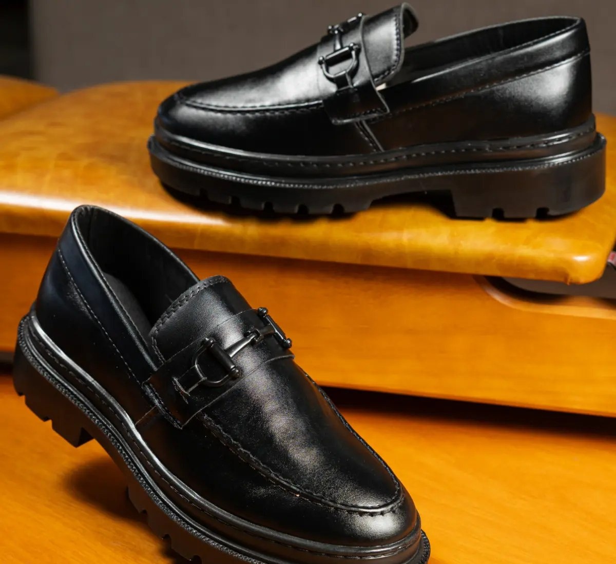 Sapato Social Mocassim Adulto Tratorado