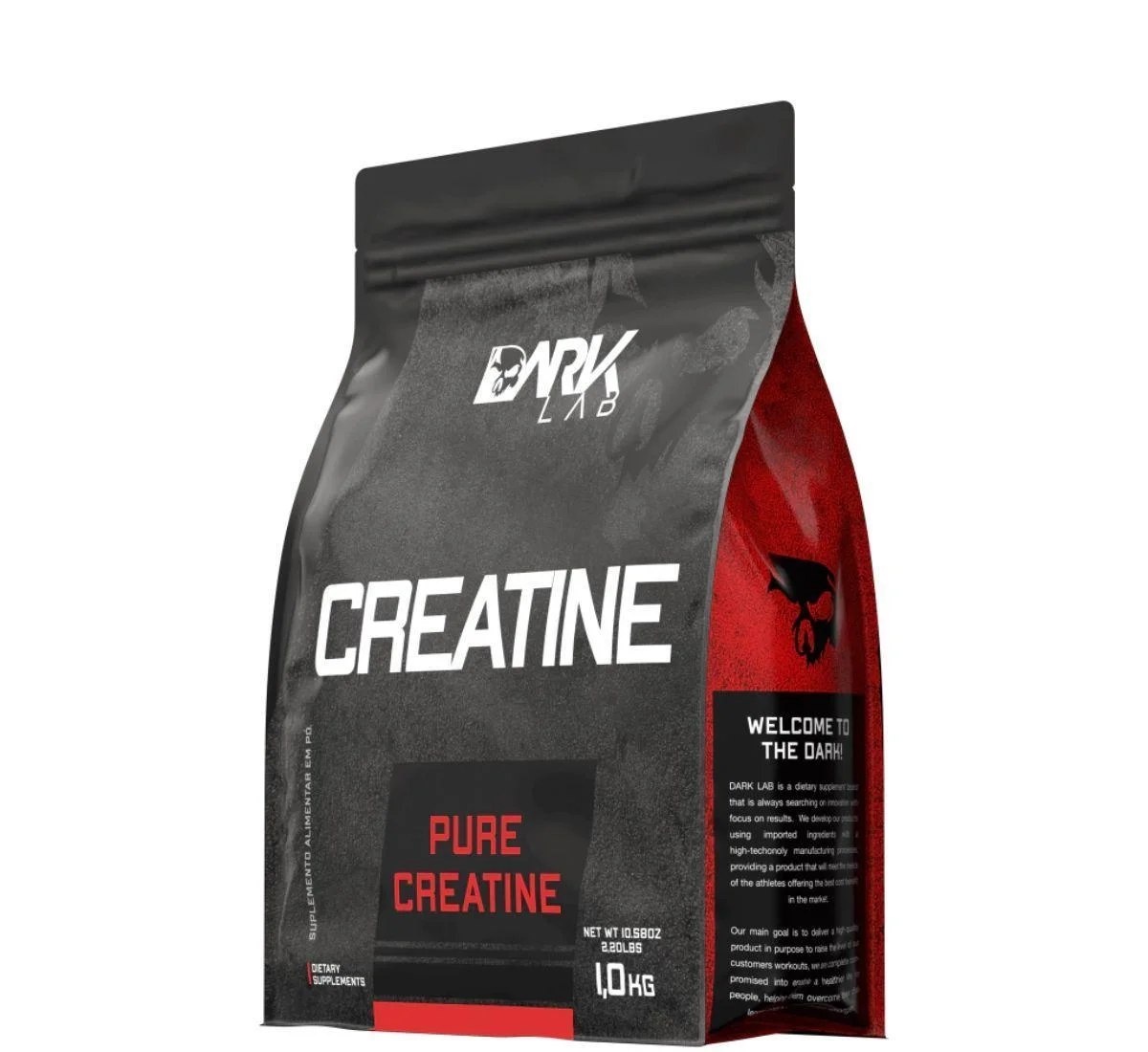 Creatina Monohidratada Pura 1kg Dark Lab Unidade Sem sabor