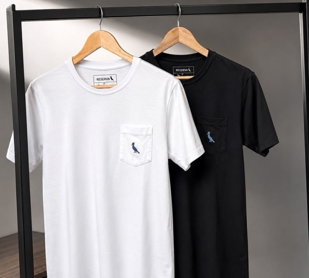 Kit 2 Camisetas Reserva com Bolso Pica-pau Xadrez