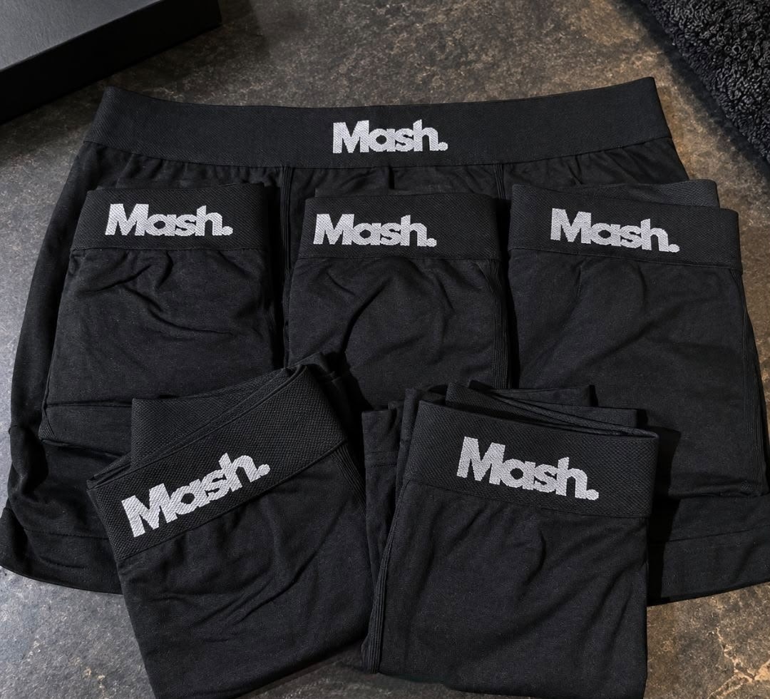 Kit com 6 Cuecas Boxer Mash Poliamida Toque Gelado