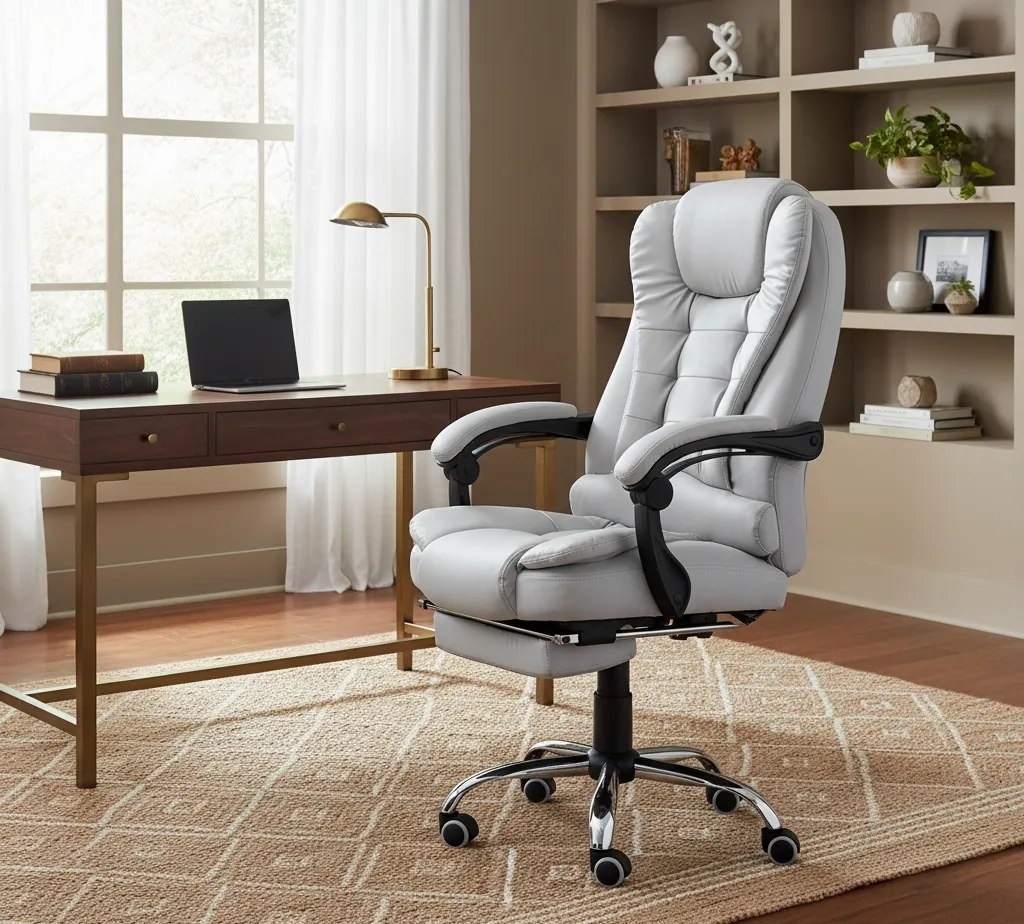 Cadeira De Escritório Presidente Ergonômica Python Fly