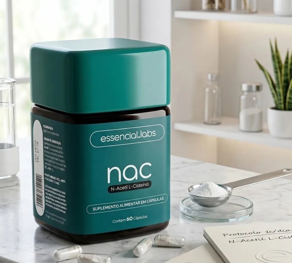 NAC 600MG Essencial 60 Cápsulas