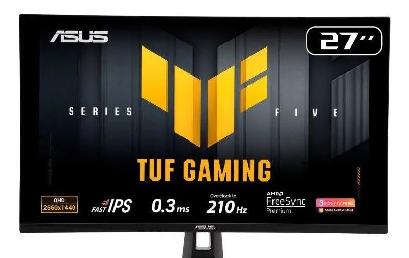 Monitor Gamer ASUS TUF 27 QHD 210Hz 0.3ms VG27AQ5A